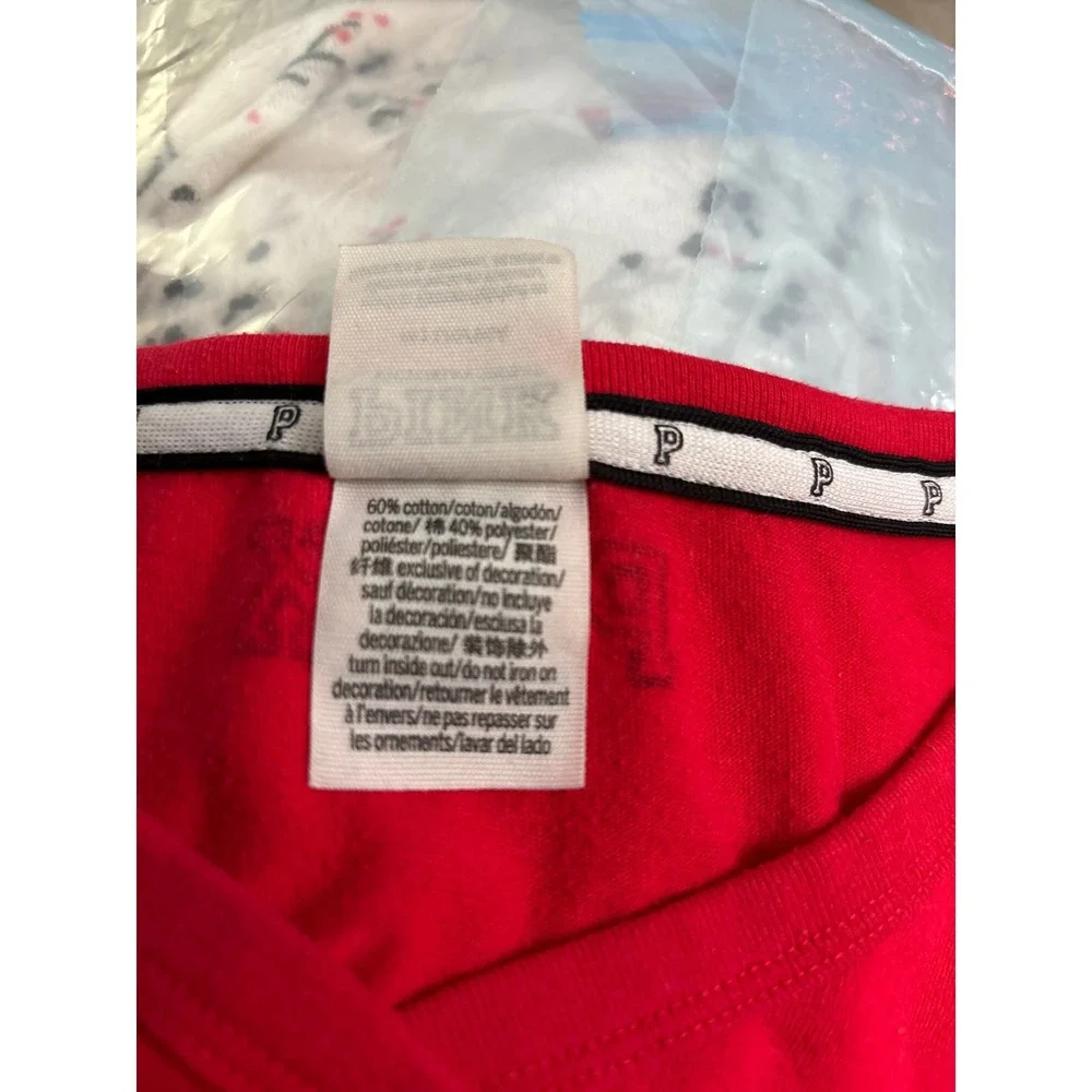 PINK Victoria's Secret Red "86" Cropped Jersey T Shirt Top Womens Medium
A842 - Picture 4 of 4